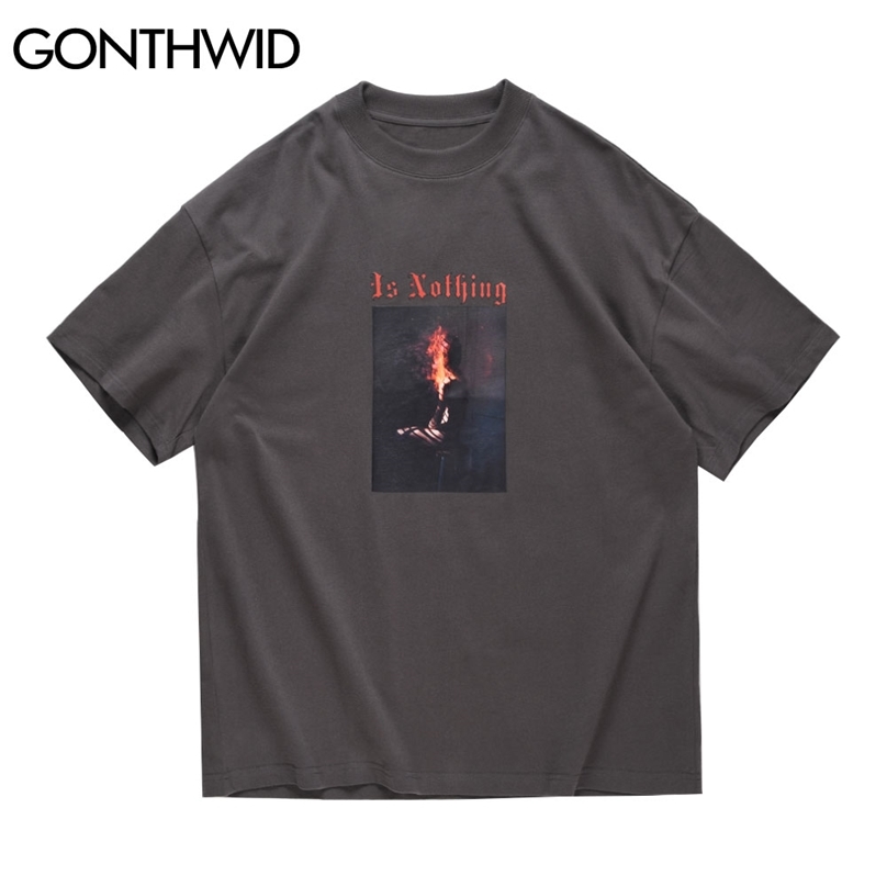 Tshirts Men Hip Hop Harajuku Creative Human Fire Flame Print Short Sleeve T-Shirts Cotton Casual Streetwear Tees Tops 210602, Black
Tshirts Men Hip Hop Harajuku Creative Human Fire Flame Print Short Sleeve T-Shirts Cotton Casual Streetwear Tees Tops 210602, Black