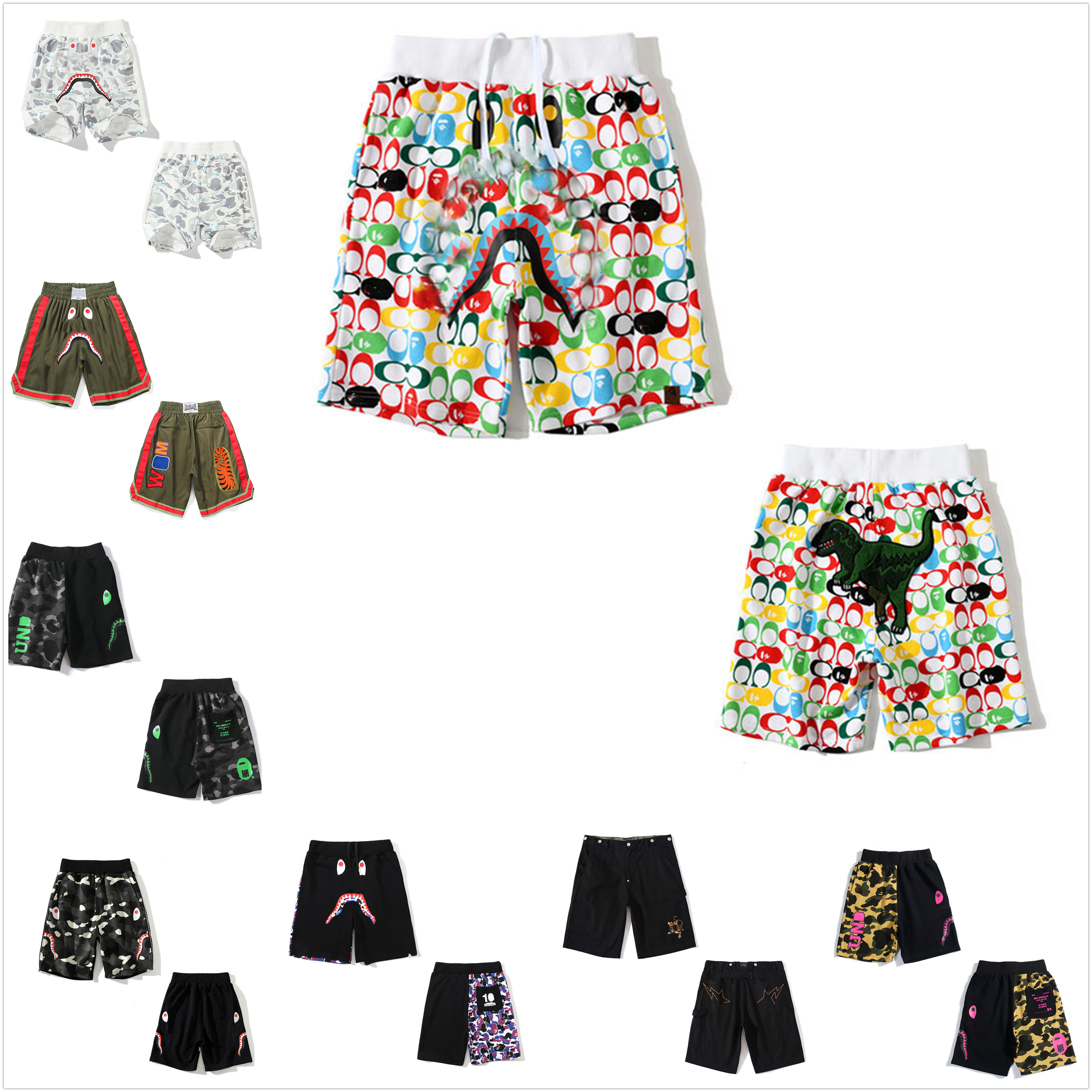Mens shorts quick-drying Women swimming camouflage Luminous Shark Head beach striped casual pants Bring tote bag 0102, 1pcs button
Mens shorts quick-drying Women swimming camouflage Luminous Shark Head beach striped casual pants Bring tote bag 0102, 1pcs button
