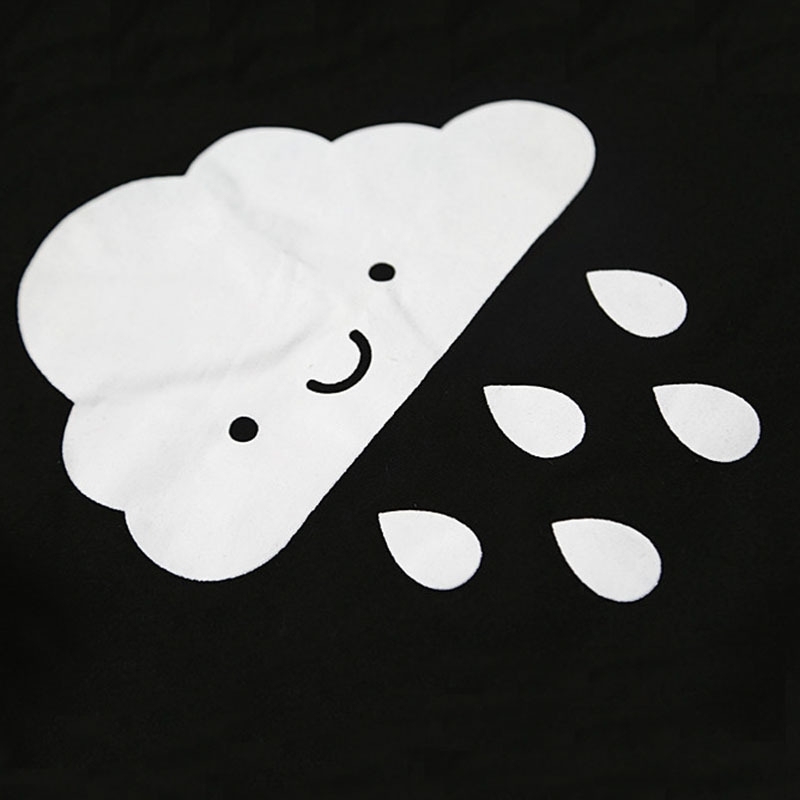 Cloud Rain Baby Boys Clothes Suit Fashion Girls Sport Suit Children Short Sleeve Summer T-Shirt Pant Set Bebe Clothing Cotton 210413