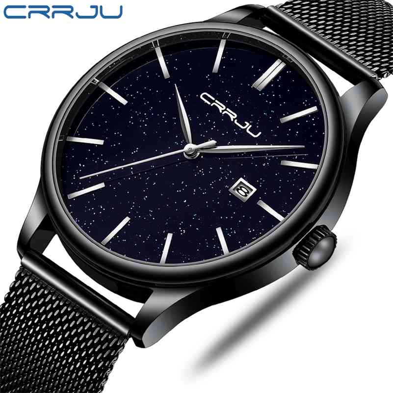 relogio masculino CRRJU Luxury Men Watches Mens Fashion Stainless Steel Watches Casual Dress Waterproof Quartz Wristwatch 210517, Silver black
relogio masculino CRRJU Luxury Men Watches Mens Fashion Stainless Steel Watches Casual Dress Waterproof Quartz Wristwatch 210517, Silver black