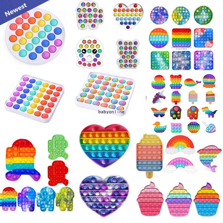 DHL Rainbow Push Pop It Fidget Toy Sensory Push Bubble Fidget Sensory Autism Special Needs Anxiety Stress Reliever for Office Workers Fluorescen
DHL Rainbow Push Pop It Fidget Toy Sensory Push Bubble Fidget Sensory Autism Special Needs Anxiety Stress Reliever for Office Workers Fluorescen