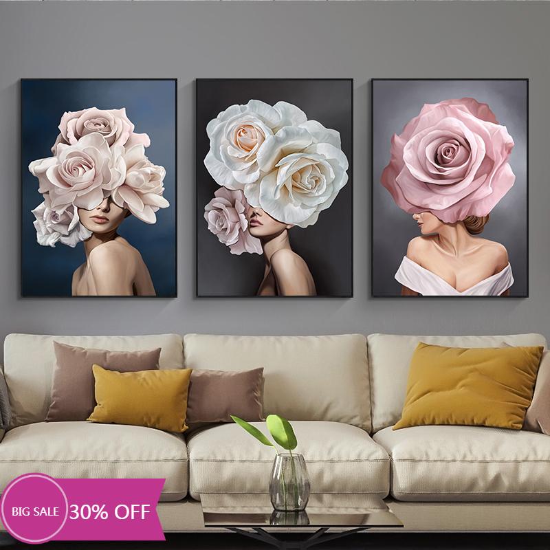 Paintings Pink White Flower Lady Poster Personality Fashion Abstract Woman Print Canvas Painting Wall Art Picture Modern Room Decor
Paintings Pink White Flower Lady Poster Personality Fashion Abstract Woman Print Canvas Painting Wall Art Picture Modern Room Decor
