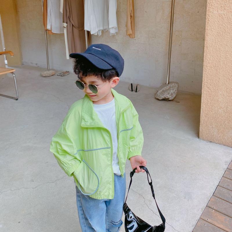 Jackets Children Summer Sunscreen Clothing 2021 Girls And Boys Personality Fluorescent Zipper Shirt Coat, Blue;gray
Jackets Children Summer Sunscreen Clothing 2021 Girls And Boys Personality Fluorescent Zipper Shirt Coat, Blue;gray