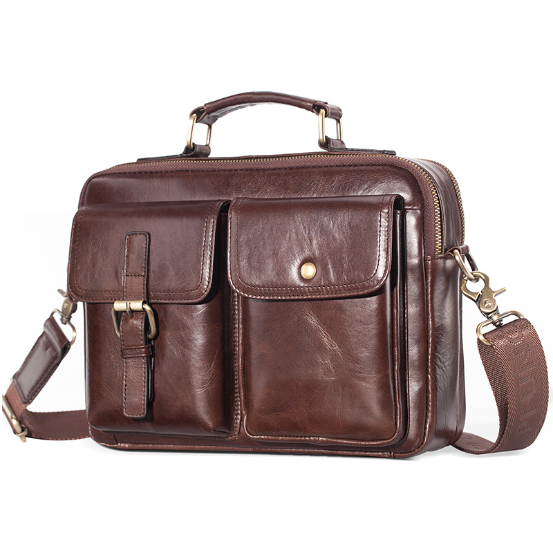 Cowhide Leather Genuine Leather Travel Pad Office Briefcase Totes Messenger Shoulder Handbags, Dark coffee
Cowhide Leather Genuine Leather Travel Pad Office Briefcase Totes Messenger Shoulder Handbags, Dark coffee