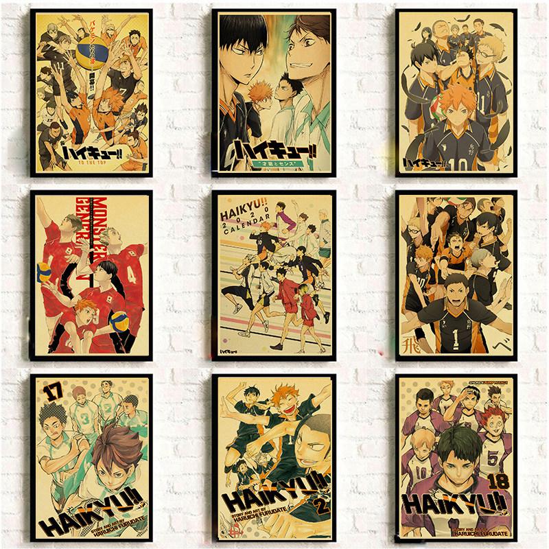 Paintings Haikyuu!! Vintage Poster Anime Manga HD Print Wall Kraft Paper Prints Art Sticker Picture Home Room Decor
Paintings Haikyuu!! Vintage Poster Anime Manga HD Print Wall Kraft Paper Prints Art Sticker Picture Home Room Decor