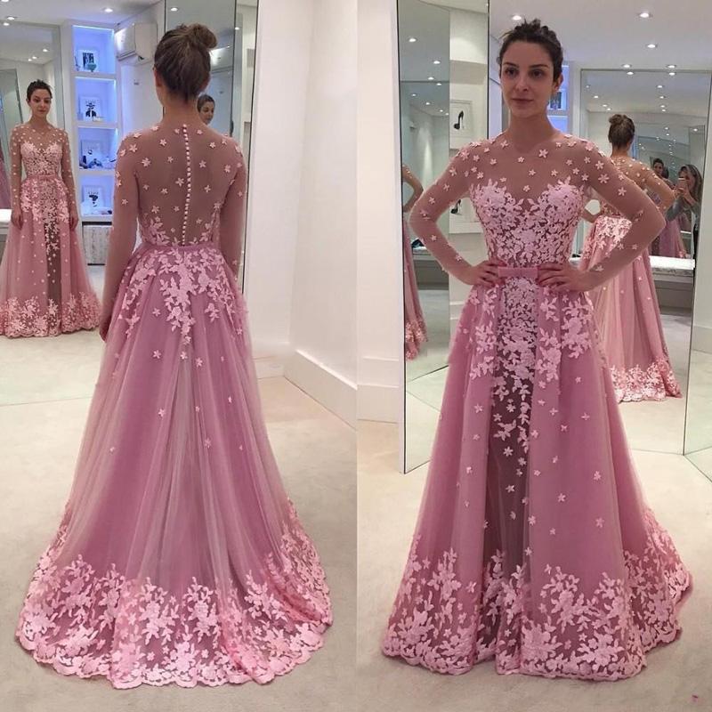 Casual Dresses Vintage Pink Mermaid Evening Gowns Detachable Train Long Sleeve With Appliques Flower Illusion Tulle Prom 2021 Party Dress, Black
Casual Dresses Vintage Pink Mermaid Evening Gowns Detachable Train Long Sleeve With Appliques Flower Illusion Tulle Prom 2021 Party Dress, Black