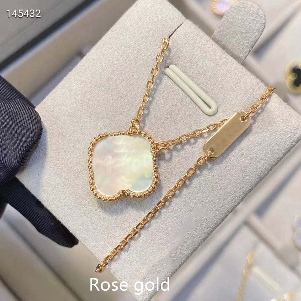 Fashion Classic Agate 4 Four Leaf Clover Flowers van Pendant Necklace Mother-of-Pearl for clee Women&Girls Valentine's Mother' with box, Silver
Fashion Classic Agate 4 Four Leaf Clover Flowers van Pendant Necklace Mother-of-Pearl for clee Women&Girls Valentine's Mother' with box, Silver
