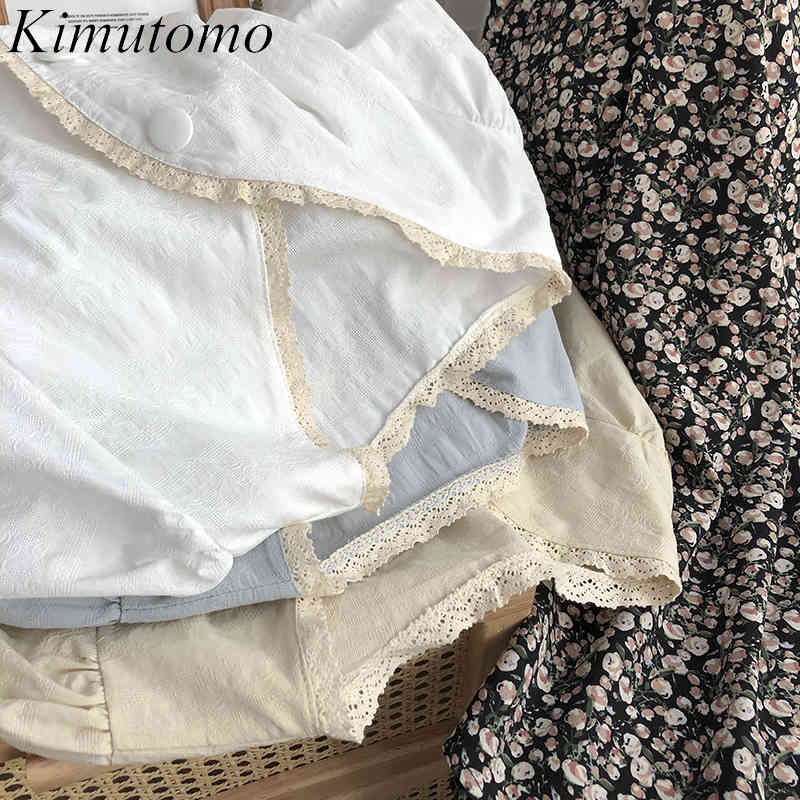 Kimutomo Lace V-neck Blouse Ladies Solid Two Button-up Puff Sleeve Shirt Girl Summer Korean Fashion Clothing Chic Tops 210521, Apricot
Kimutomo Lace V-neck Blouse Ladies Solid Two Button-up Puff Sleeve Shirt Girl Summer Korean Fashion Clothing Chic Tops 210521, Apricot
