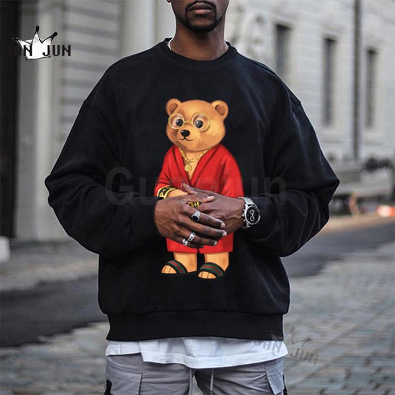 Men's Hoodies & Sweatshirts Luxury Bear Poloes Men Hoodie Women Harajuku Personality Streetwear Sportswears Autumn Fleece Casual, 22907-black
Men's Hoodies & Sweatshirts Luxury Bear Poloes Men Hoodie Women Harajuku Personality Streetwear Sportswears Autumn Fleece Casual, 22907-black
