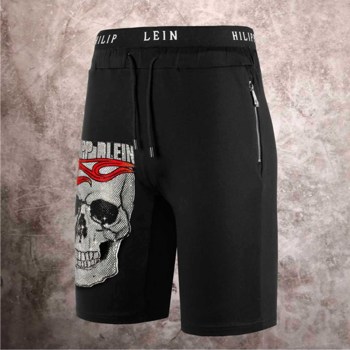 Designer men's skeleton diamond craft skeleton high-end printed pants spring and summer high-quality casual shorts p010, White;black
Designer men's skeleton diamond craft skeleton high-end printed pants spring and summer high-quality casual shorts p010, White;black