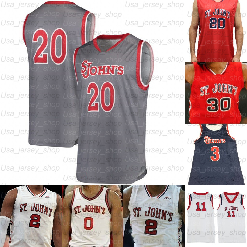 Custom St. John's Red Storm Basketball jerseys David Caraher Nick Rutherford Greg Williams Jr. Chris Mullin Metta World Peace, Grey
Custom St. John's Red Storm Basketball jerseys David Caraher Nick Rutherford Greg Williams Jr. Chris Mullin Metta World Peace, Grey