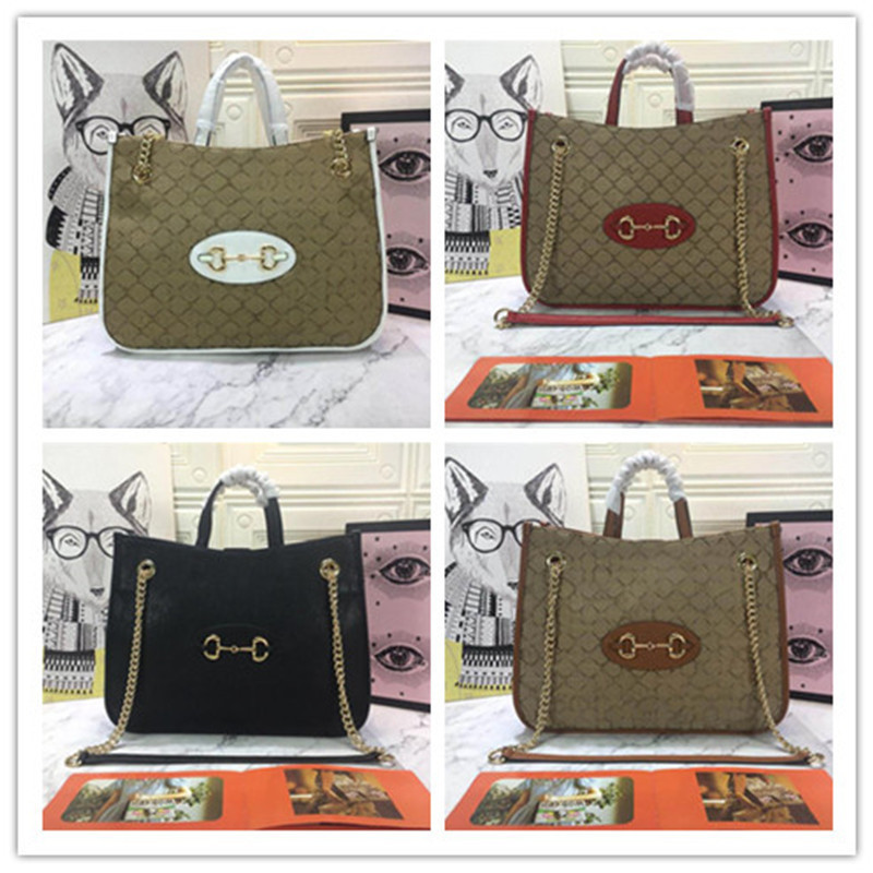 Designer Luxury Canvas Horsebit 1955 Medium Tote Handbag Beige Brown Leather Chain Jacquard Shoulder Bag Size:35*27*12cm
Designer Luxury Canvas Horsebit 1955 Medium Tote Handbag Beige Brown Leather Chain Jacquard Shoulder Bag Size:35*27*12cm