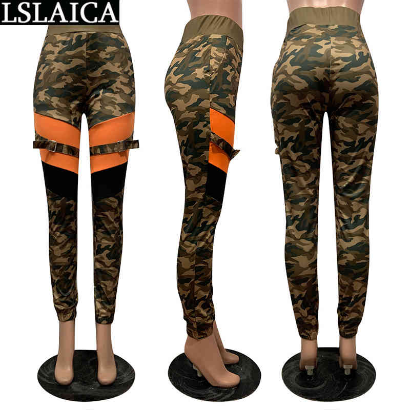 Sweatpants Women Loose Camouflage Printing Trousers Casual Fashion Elastic Waist Streetwear Spodnie Dresowe Damskie 210515