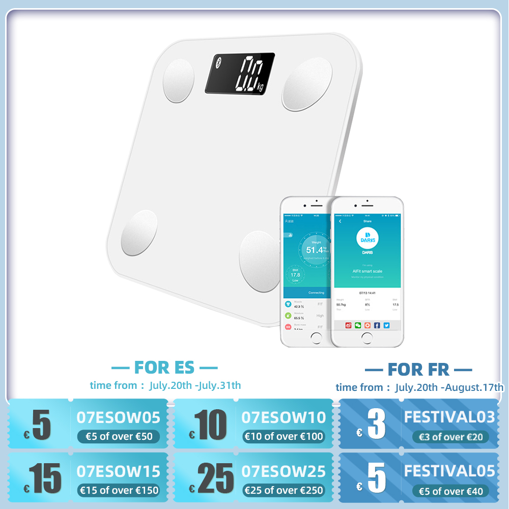 Body Fat Scale Floor Scientific Smart Electronic LED Digital Weight Bathroom Balance Bluetooth APP Android or IOS
Body Fat Scale Floor Scientific Smart Electronic LED Digital Weight Bathroom Balance Bluetooth APP Android or IOS