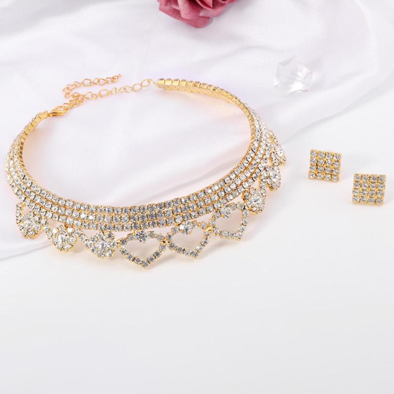 Earrings & Necklace Women Shining Rhinestone Wedding Party Banquet Jewelry Set, As pic
Earrings & Necklace Women Shining Rhinestone Wedding Party Banquet Jewelry Set, As pic