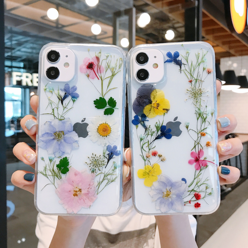 Luxury Real Dried Flowers Transparent Phone case For iphone 13 12 11 pro Max XS Max XR X 7 8 plus SE Soft Silicone Cover
Luxury Real Dried Flowers Transparent Phone case For iphone 13 12 11 pro Max XS Max XR X 7 8 plus SE Soft Silicone Cover