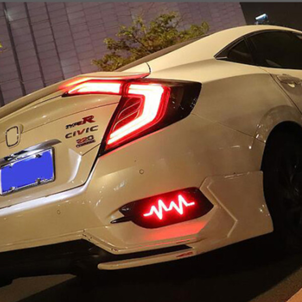 LED Car Styling Tail Lights Fit For Honda Civic X G10 10th 2016-2019 Rear Lamp Red Smoke Lamps Brake Light