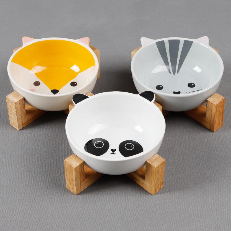 Cat Bowls & Feeders Pets Bowl Dog Food Water Feeder Puppy Ceramic Drinking Dish With Wooden Rack Pet Tableware
Cat Bowls & Feeders Pets Bowl Dog Food Water Feeder Puppy Ceramic Drinking Dish With Wooden Rack Pet Tableware