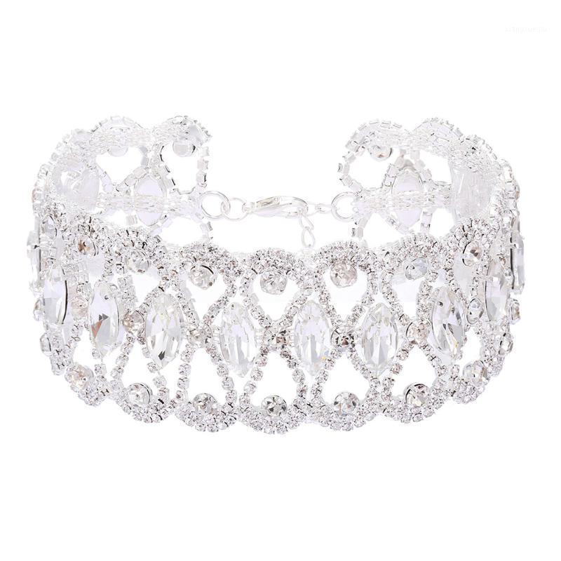 Women Bling Unique Wedding Alloy Jewelry Necklace Classic Prom Gift Elegant Choker Exquisite All- Crystal Bridal Rhinestone Chokers, Golden;silver
Women Bling Unique Wedding Alloy Jewelry Necklace Classic Prom Gift Elegant Choker Exquisite All- Crystal Bridal Rhinestone Chokers, Golden;silver