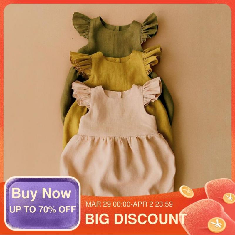 Baby Girl Romper For Summer Solid Color Sleeveless Clothing Jumpsuits Cotton Linen Born Clothes, Blue
Baby Girl Romper For Summer Solid Color Sleeveless Clothing Jumpsuits Cotton Linen Born Clothes, Blue