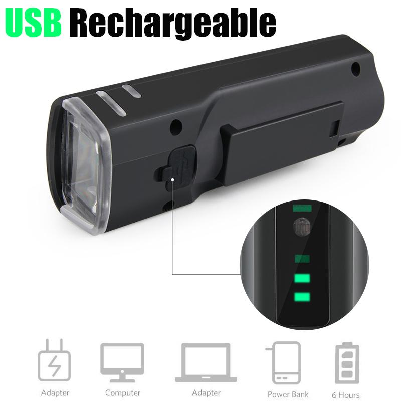 2000mAh Bicycle Front Light Bike Flashlight Bicycle Lantern LED USB Rechargeable MTB Bike Rear Lamp for Cycling Motorcycles Headli