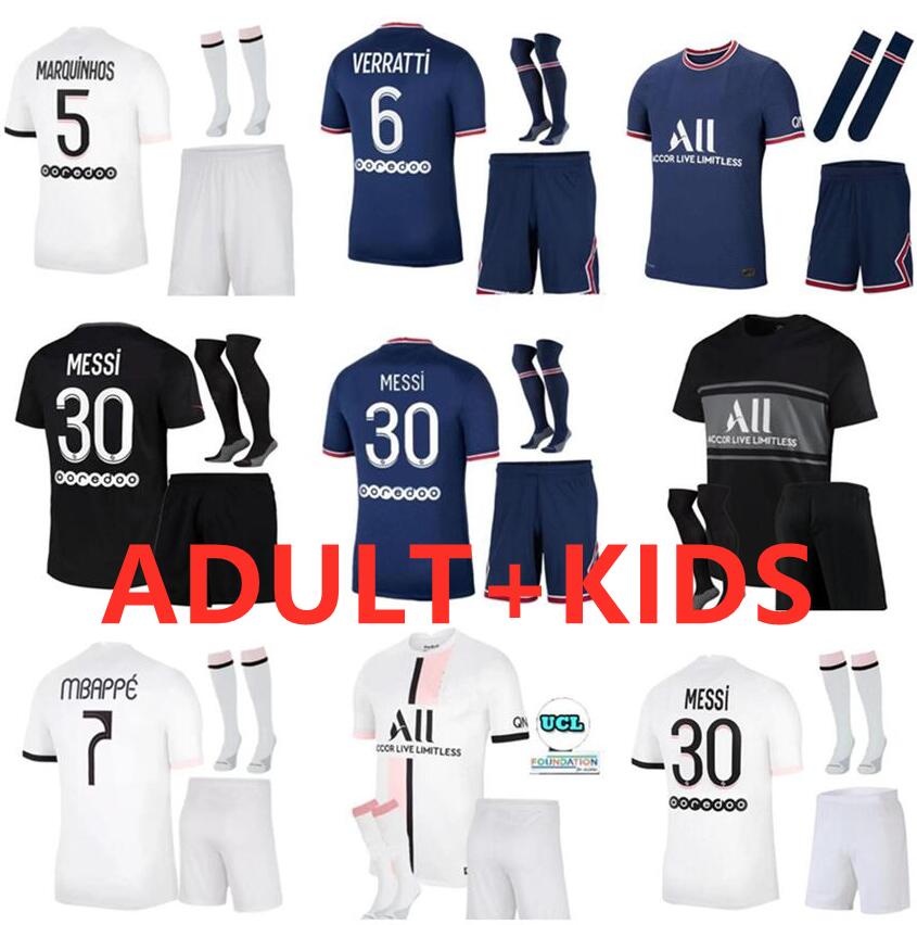 Adult + Kids kit with socks Paris #30 MESSI Soccer Jerseys 2021 2022 MBAPPE SERGIO RAMOS child suit football Shirts 21 22 DI MARIA VERRATTI, Black;yellow
Adult + Kids kit with socks Paris #30 MESSI Soccer Jerseys 2021 2022 MBAPPE SERGIO RAMOS child suit football Shirts 21 22 DI MARIA VERRATTI, Black;yellow