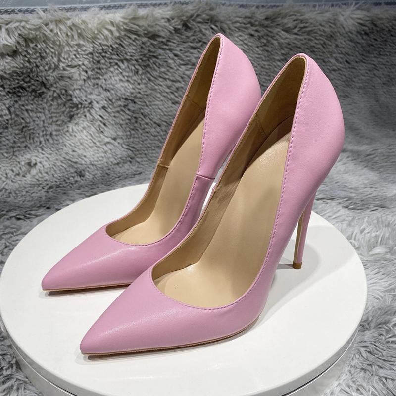 Dress Shoes Women Pointed Toe Gray Pink 12cm 10cm 8cm Stiletto Heels Shallow Work Party Concise Daily Wear Pumps Size 33-45 YG049 ROVICIYA, Pink-8cm 
Dress Shoes Women Pointed Toe Gray Pink 12cm 10cm 8cm Stiletto Heels Shallow Work Party Concise Daily Wear Pumps Size 33-45 YG049 ROVICIYA, Pink-8cm