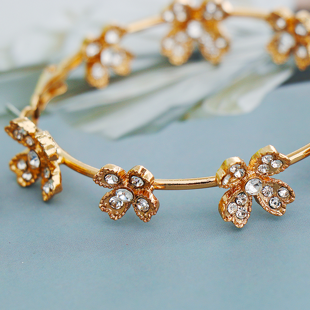 Dangle & Chandelier vTrend Strange Design Geometry Earrings For Women Exquisite Rhinestone Gold Chic Temperament Girl Accessories First Choice