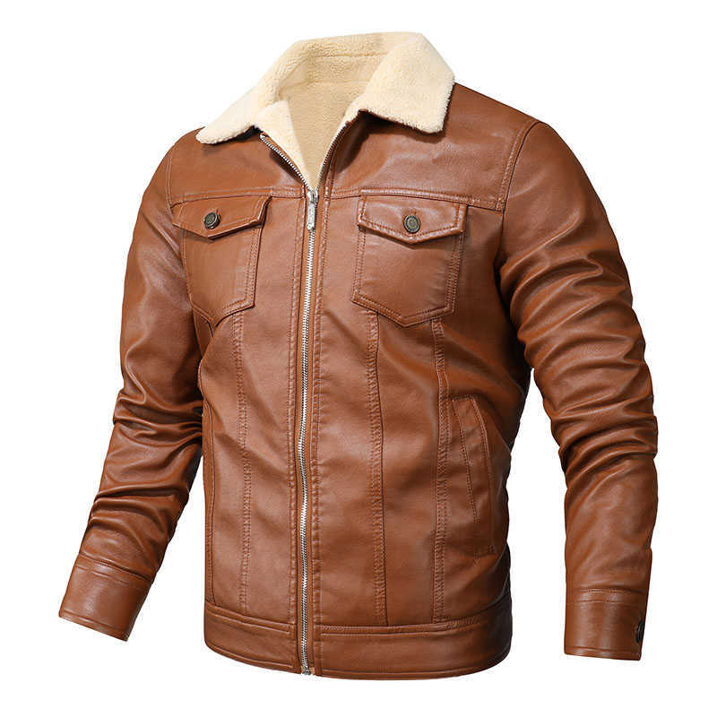 Fashion Brand Men's Retro PU Jackets Men Slim Fit Motorcycle Leather Jacket Outwear Male Warm Bomber Military Outdoor Coat 211018, Brown
Fashion Brand Men's Retro PU Jackets Men Slim Fit Motorcycle Leather Jacket Outwear Male Warm Bomber Military Outdoor Coat 211018, Brown