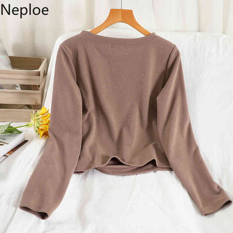 Neploe 2 Piece Set Women Korean Fashion Suit Tracksuit Loose Tops Casual Wide Leg Pants Femme Roupas Two Piece Set Female 95091 210422