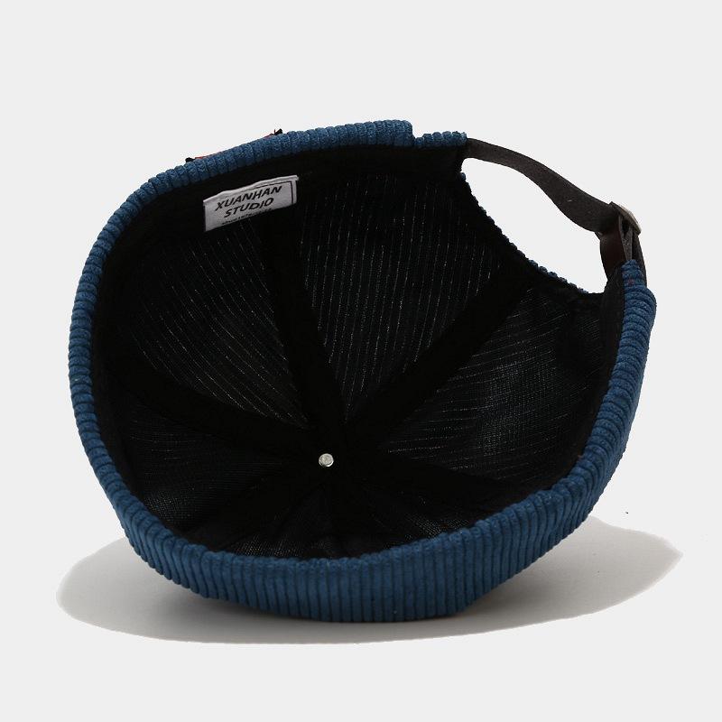 Beanie/Skull Caps Brand Vintage Beanie Hats Men Women Spring Autumn Landlord Hat Streetwear Hip Hop Brimless Corduroy Docker Cap Wholesale