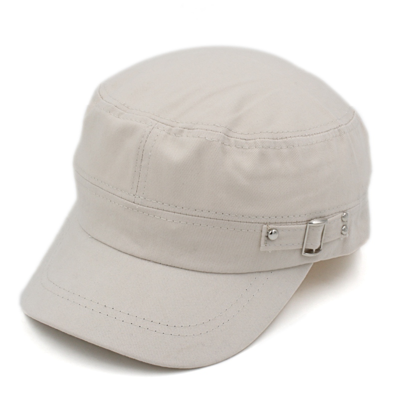 10pcs/lot Unisex Cotton Military Cap Spring Summer Beach Outdoor Street Cool Church Sunhat Flat Top Hat