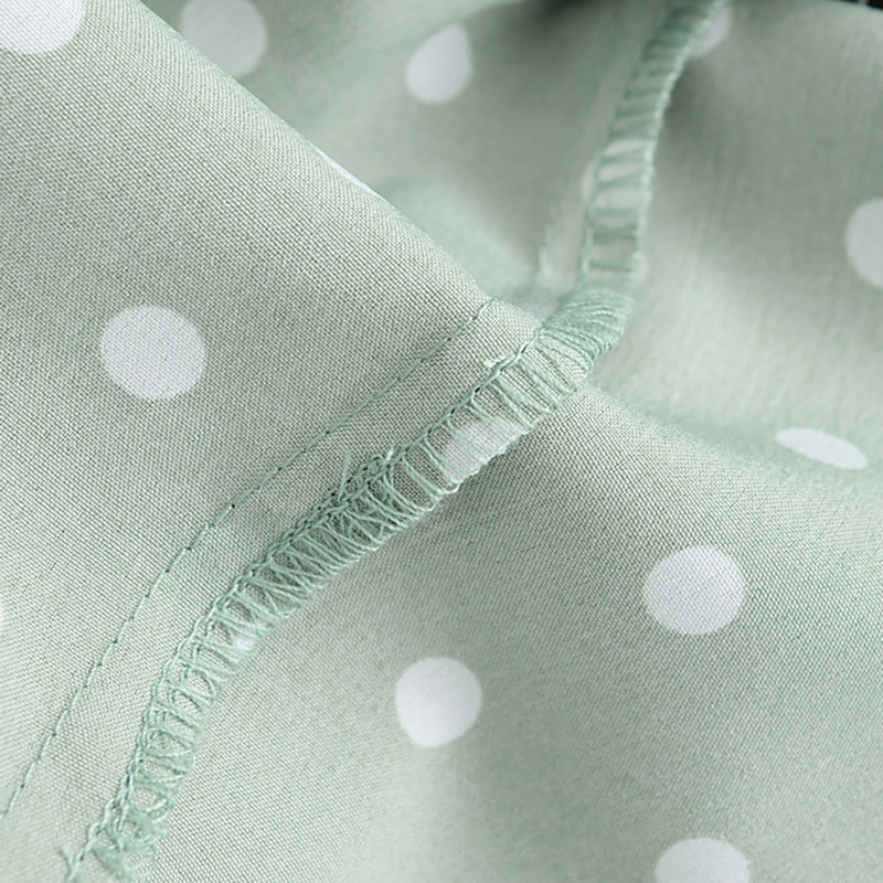 Women Polka Dot Blouse Batwing Long Sleeve Loose Shirt Female V Neck Bow Tie Chic Beach Short Tops Lady Summer Blusas 210508