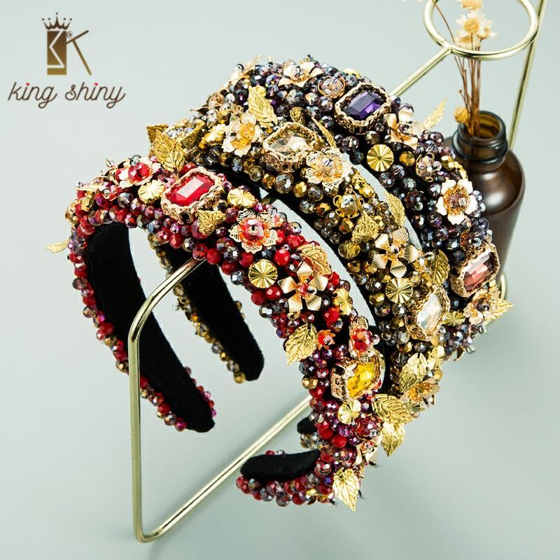 Hair Clips & Barrettes Gorgeous Baroque Alloy Flower Headband For Woman Elegant Hand Made Crystal Beaded Hairband Female Wedding Party Acces
Hair Clips & Barrettes Gorgeous Baroque Alloy Flower Headband For Woman Elegant Hand Made Crystal Beaded Hairband Female Wedding Party Acces