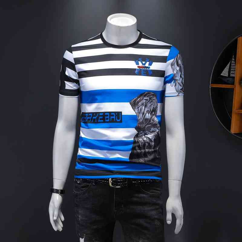 Men' T-Shirts short-sleeved T-shirt summer striped half-sleeved mercerized cotton t-shirt round neck slim bottoming shirt trend URWS, Yellow
Men' T-Shirts short-sleeved T-shirt summer striped half-sleeved mercerized cotton t-shirt round neck slim bottoming shirt trend URWS, Yellow