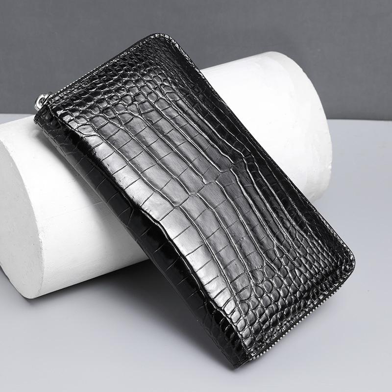 Wallets Real Crocodile Leather Genuine Wallet Men's Long Large Capacity Luxury Designer Handbag Multi Card High-end Bag Cash Envelope, Black
Wallets Real Crocodile Leather Genuine Wallet Men's Long Large Capacity Luxury Designer Handbag Multi Card High-end Bag Cash Envelope, Black