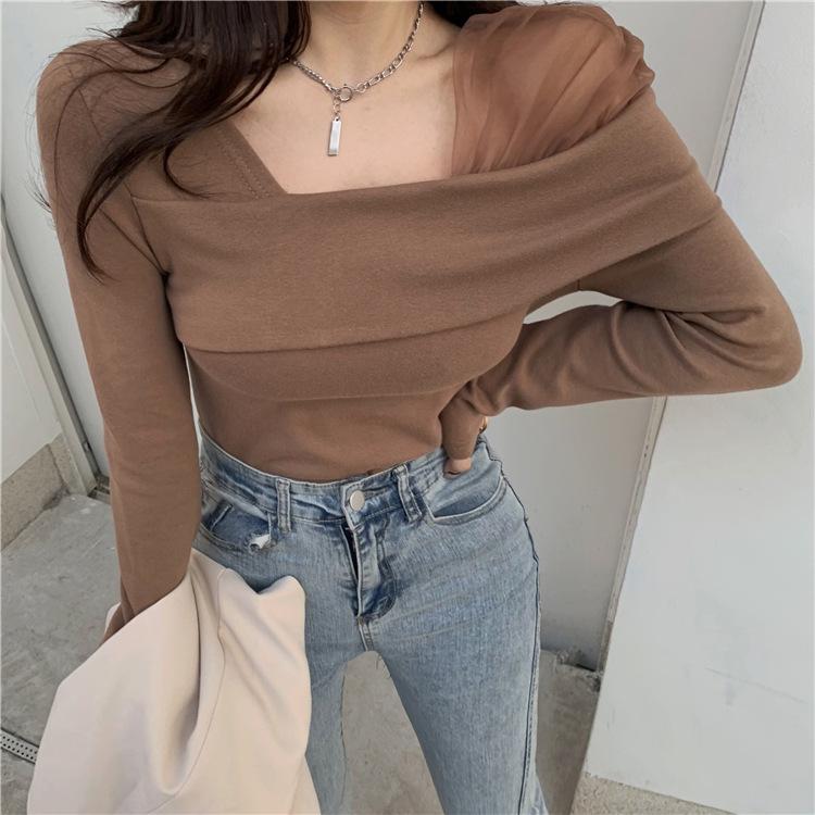 Women's Blouses & Shirts Elegant Long Sleeve Female Shirt Spring Autumn Off Shoulder Club Party Tops Womens Mesh Patchwork Streetwear Blouse, White
Women's Blouses & Shirts Elegant Long Sleeve Female Shirt Spring Autumn Off Shoulder Club Party Tops Womens Mesh Patchwork Streetwear Blouse, White