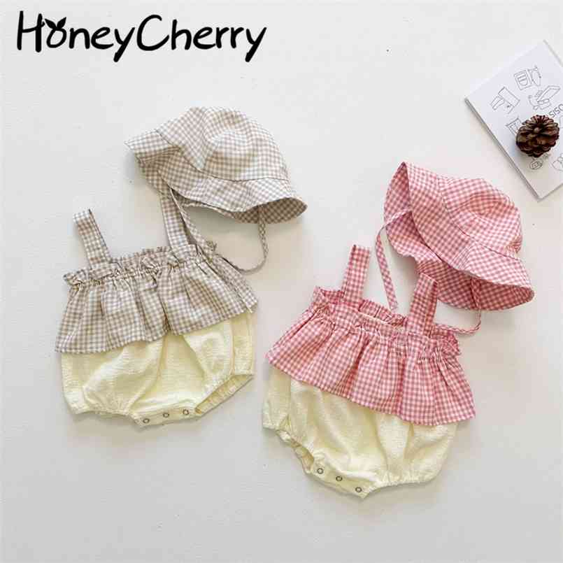 summer baby halter clothes breathable Bodysuits plaid crawling suit toddler girl 210702, Pink
summer baby halter clothes breathable Bodysuits plaid crawling suit toddler girl 210702, Pink