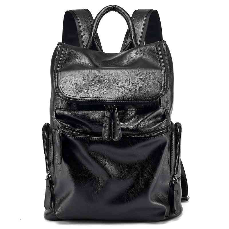New double shoulder travel Korean backpack Pu portable men's student schoolbag large capacity Backpack Bag, Black
New double shoulder travel Korean backpack Pu portable men's student schoolbag large capacity Backpack Bag, Black