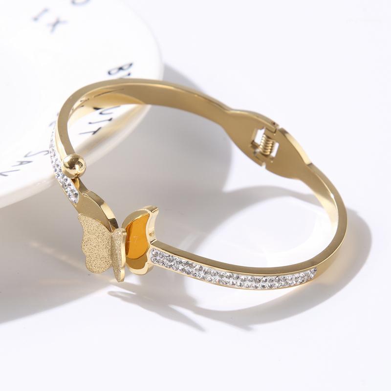 Butterfly Crystal Stainless Steel Clay Stone Bangles Bracelets For Women Girls Fashion CZ Bracelet Jewelry Gifts Bangle
Butterfly Crystal Stainless Steel Clay Stone Bangles Bracelets For Women Girls Fashion CZ Bracelet Jewelry Gifts Bangle