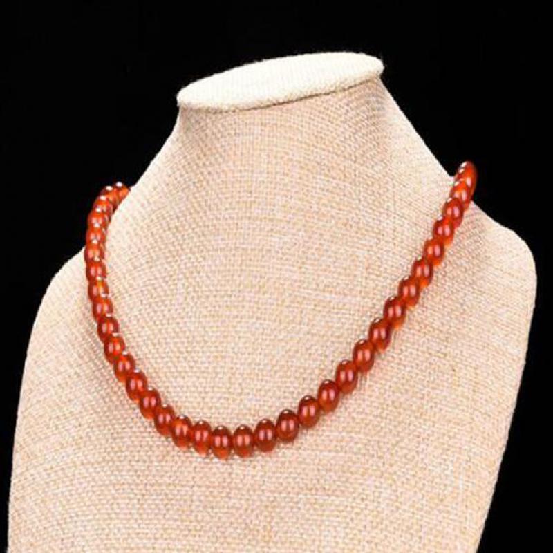 Chains Natural Agate Bead Beaded Necklace Women Fine Jewelry Red Jades Stone Round Beads Chokers Necklaces For Girlfriend Mom Gifts, Silver
Chains Natural Agate Bead Beaded Necklace Women Fine Jewelry Red Jades Stone Round Beads Chokers Necklaces For Girlfriend Mom Gifts, Silver