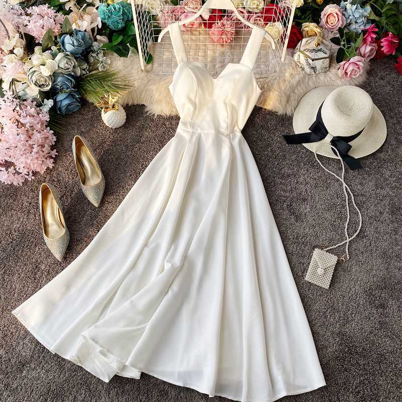 LY VAREY LIN Women Vintage Long Dress Sexy Spaghetti Strap Backless Bandage Party Elegant Slim High Waist Vestidos 210526
