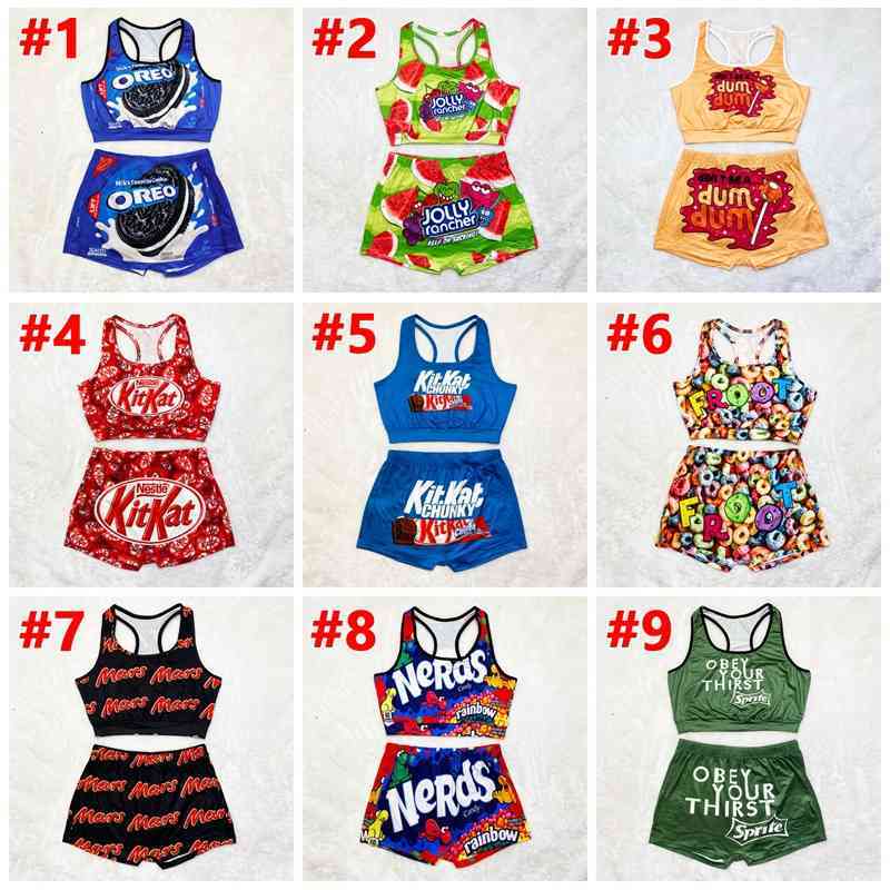 Women Tracksuits 2 Pieces Set Designer Vest Shorts Yoga Pants Outfits Cartoon Letters Printed Casual Ladies Clothing Suspenders Tops Suit, A1-a9
Women Tracksuits 2 Pieces Set Designer Vest Shorts Yoga Pants Outfits Cartoon Letters Printed Casual Ladies Clothing Suspenders Tops Suit, A1-a9