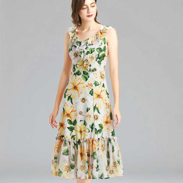 Runway Summer Fashion Women V-Neck Sleeveless Flower Print Ruffles Bodycon Mermaid Party Dress Female Vestidos 210526, Photo color
Runway Summer Fashion Women V-Neck Sleeveless Flower Print Ruffles Bodycon Mermaid Party Dress Female Vestidos 210526, Photo color