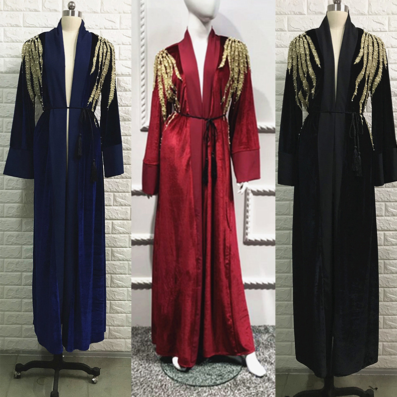 Abayas For Women Kaftan Velvet Abaya Turkey Muslim Hijab Dress Qatar Ramadan Caftan Marocain Robe Dubai Turkish Islamic Clothing
Abayas For Women Kaftan Velvet Abaya Turkey Muslim Hijab Dress Qatar Ramadan Caftan Marocain Robe Dubai Turkish Islamic Clothing