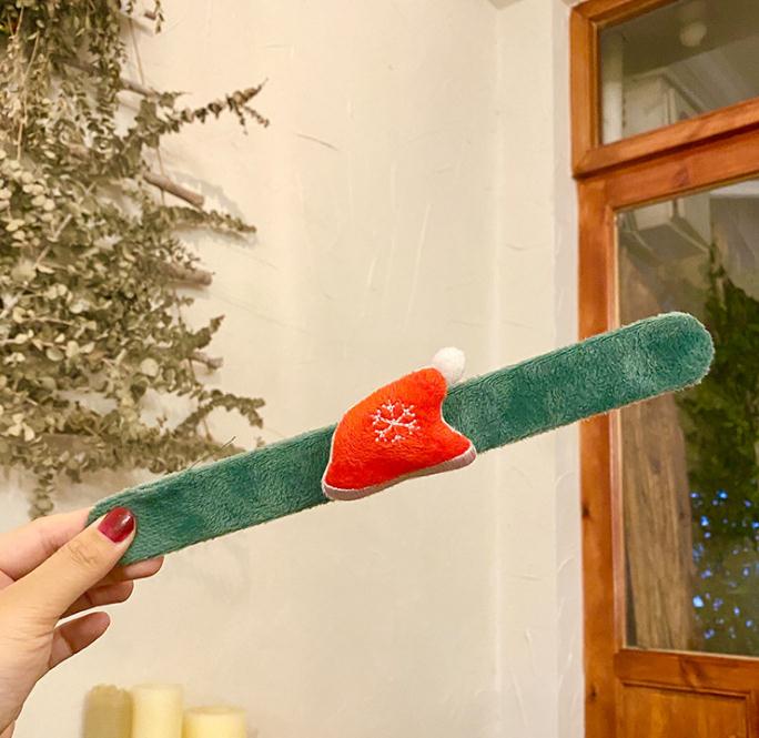 Christmas Bracelet Clap Circle Toys Kids Favor Gifts Santa Claus Christma Birthday Party Decor Theme DD653