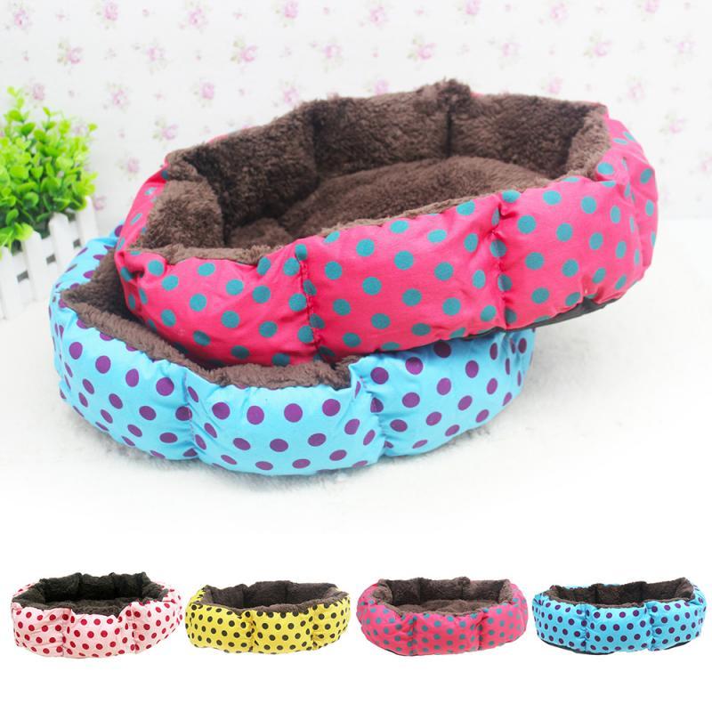 Kennels & Pens Round Soft Plush Pet Bed For Dog Cat Winter Warm House Cushions Dot Printed Puppy Kitten Nest Accessories Random
Kennels & Pens Round Soft Plush Pet Bed For Dog Cat Winter Warm House Cushions Dot Printed Puppy Kitten Nest Accessories Random
