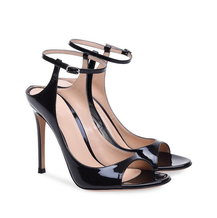 Black Sample Summer Women Sadnals Sexy Thin High Heel And Peep Toe Buxkle Strap Patent Leather Fashion Shoes Sandals, As picture
Black Sample Summer Women Sadnals Sexy Thin High Heel And Peep Toe Buxkle Strap Patent Leather Fashion Shoes Sandals, As picture