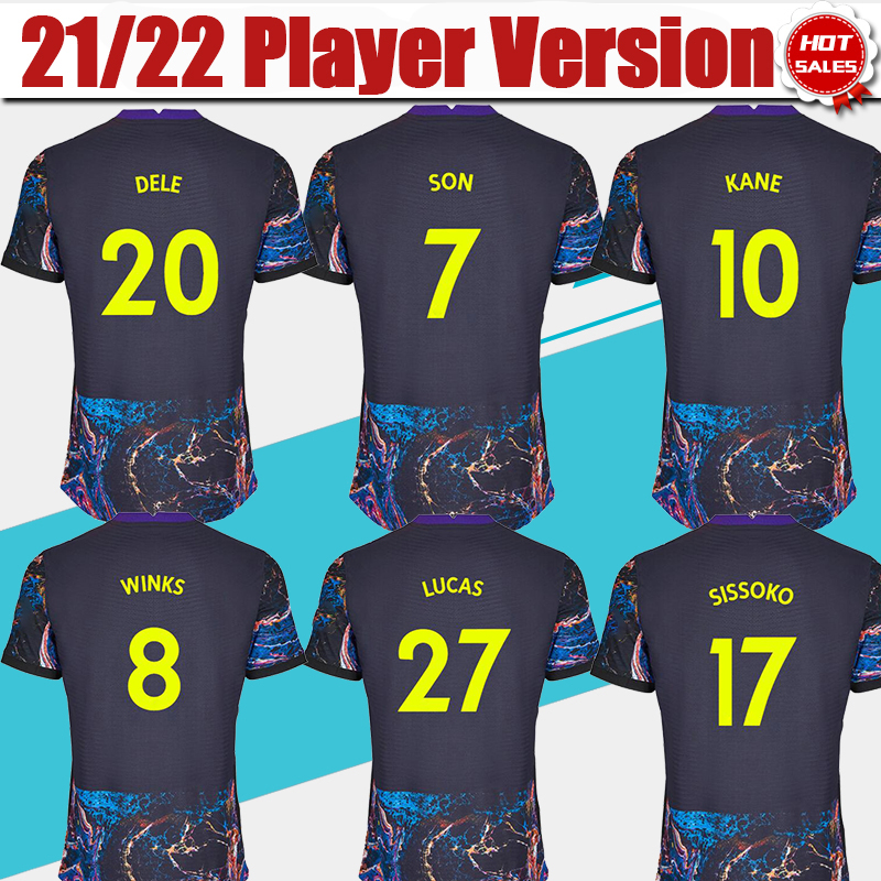 Player version Football Jerseys #7 SON Away Soccer Jersey 21/22 #10 KANE Soccer Shirt 2021/2022 Home White #20 DELE #27 LUCAS #23 BERGWIJN Uniform, Away no patch
Player version Football Jerseys #7 SON Away Soccer Jersey 21/22 #10 KANE Soccer Shirt 2021/2022 Home White #20 DELE #27 LUCAS #23 BERGWIJN Uniform, Away no patch