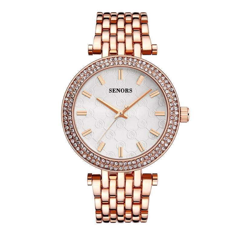 Women's Lady Nini Watch Three Hand Quartz Movement With Crystal Bezel And White Logo Dial Wristwatches, Gold
Women's Lady Nini Watch Three Hand Quartz Movement With Crystal Bezel And White Logo Dial Wristwatches, Gold